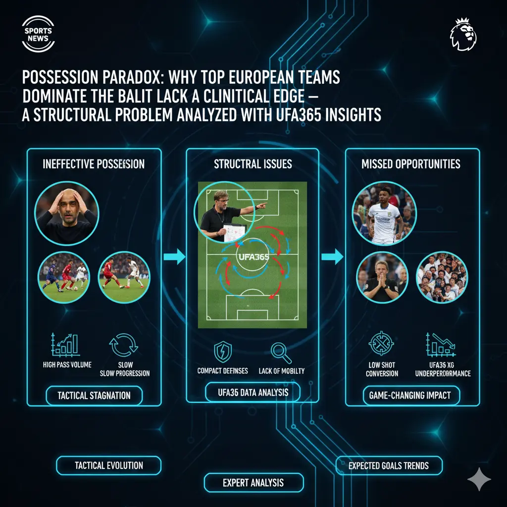 ครองบอลเยอะแต่ทำไมยิงไม่ได้เจาะลึกปัญหาเชิงโครงสร้างในเกมบุก